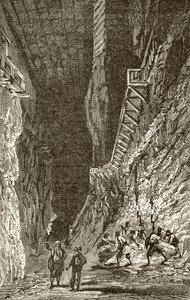 Une mine de sel européenne au XIXe siècle - English School